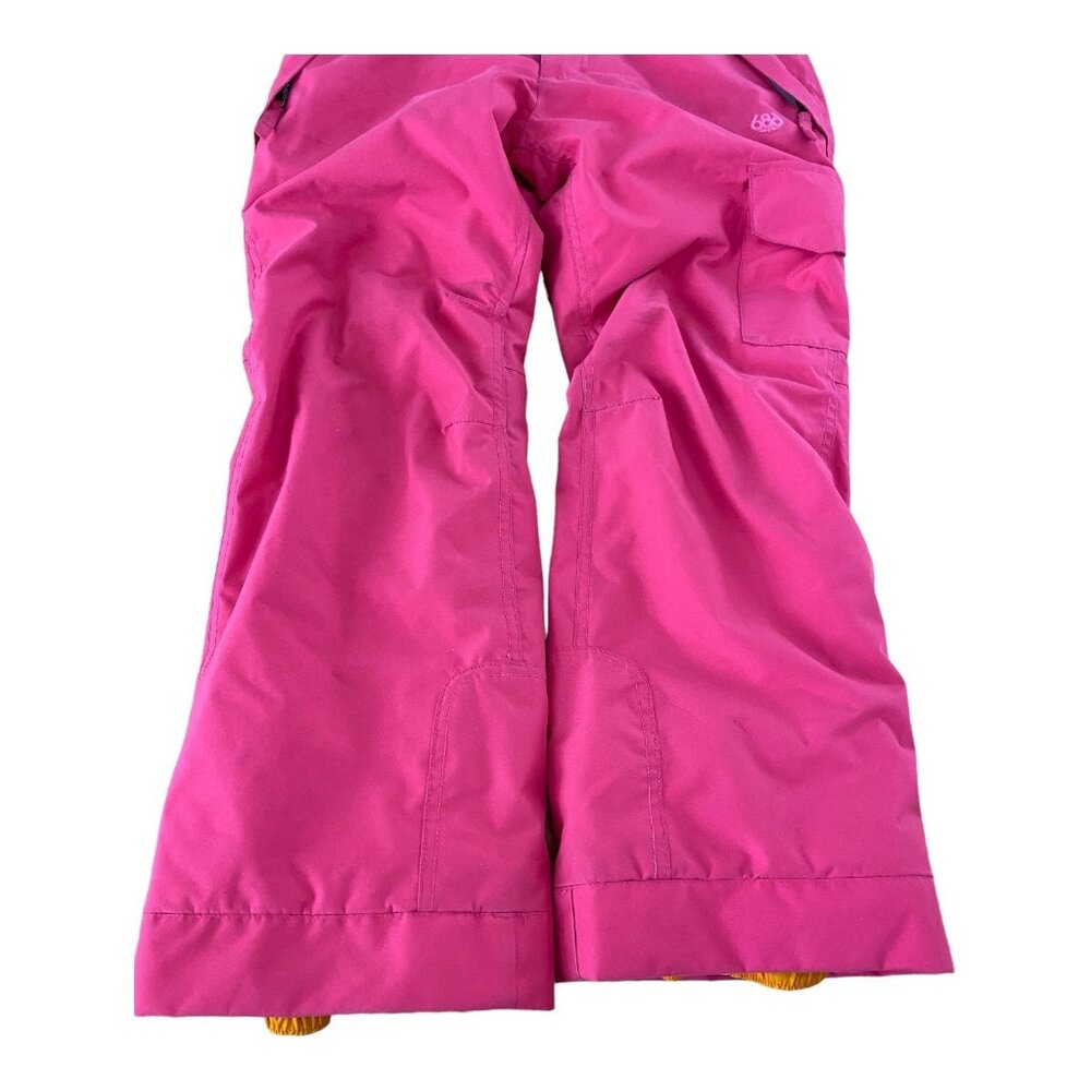 686 Girls Youth infinity Medium Cargo Snow Ski Pants Pink Insulated - Picture 14 of 16